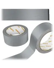 Taśma tkaninowa naprawcza 48mm 45m typu duct tape zbrojona srebrna szara uniwersalna